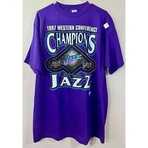 NWOT-Vintage Utah Jazz Western Conference Champions NBA Basketball Finals 1997